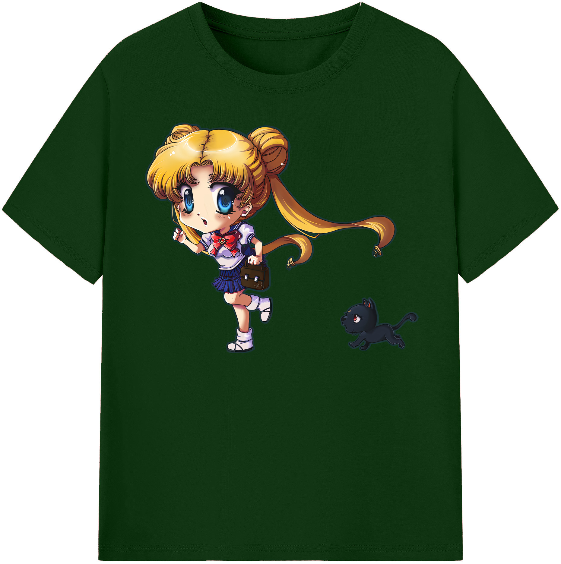 （画像用） 美少女戦士セーラームーン 愛野 美奈子 あいの みなこ Sailor Moon Aino Minako 綿100％半袖Tシャツ（フロントプリント）